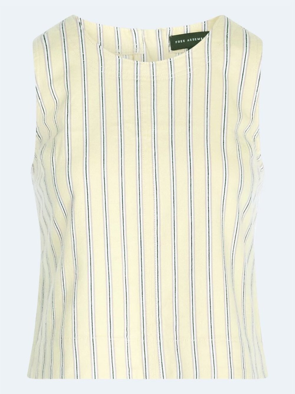 Free Assembly Women's Cropped Sleeveless Denim Top, Size XXL (20)